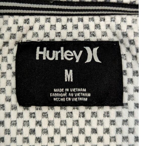 Hurley Hoodie Boys Medium Gray Logo Kangaroo Pockets Long Sleeve Full Zip - Picture 4 of 11